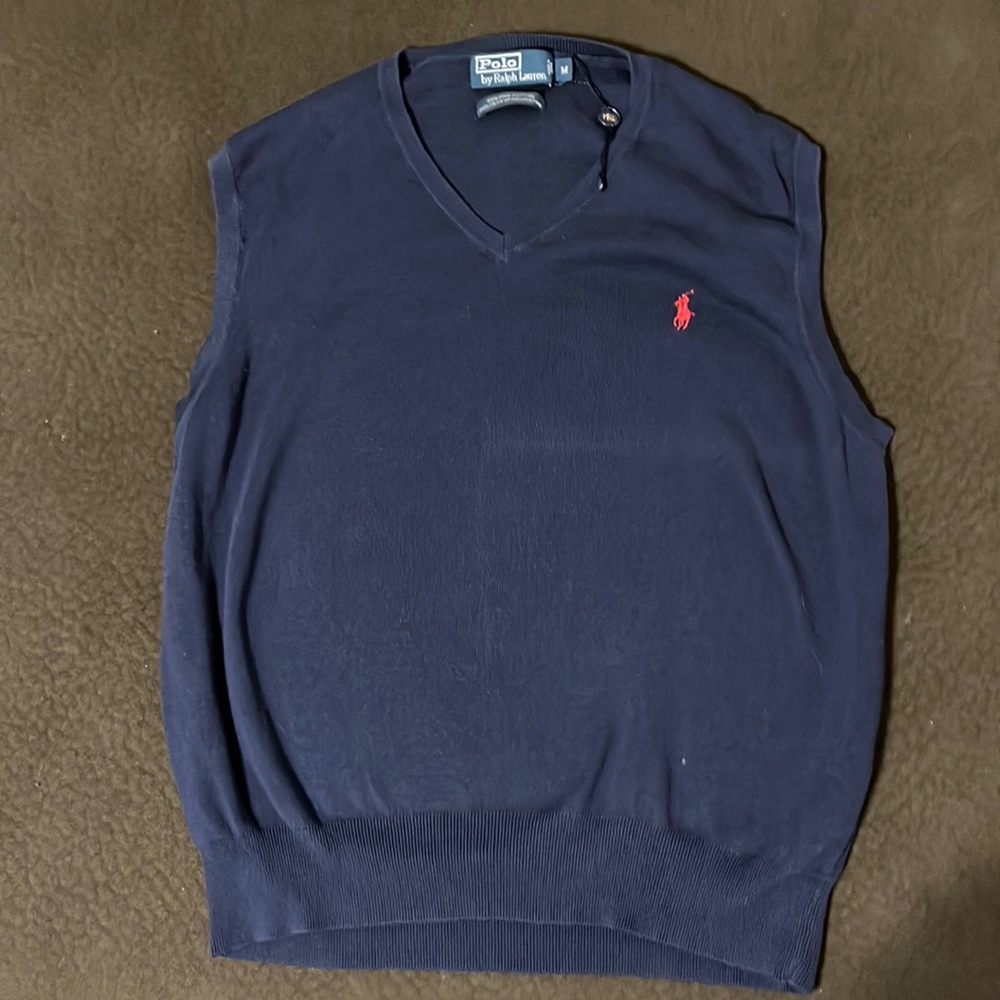 Polo sweater vest size medium men’s